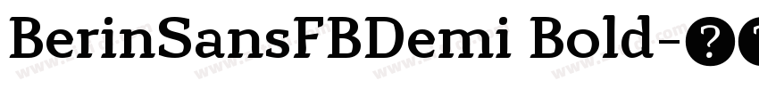 BerinSansFBDemi Bold字体转换